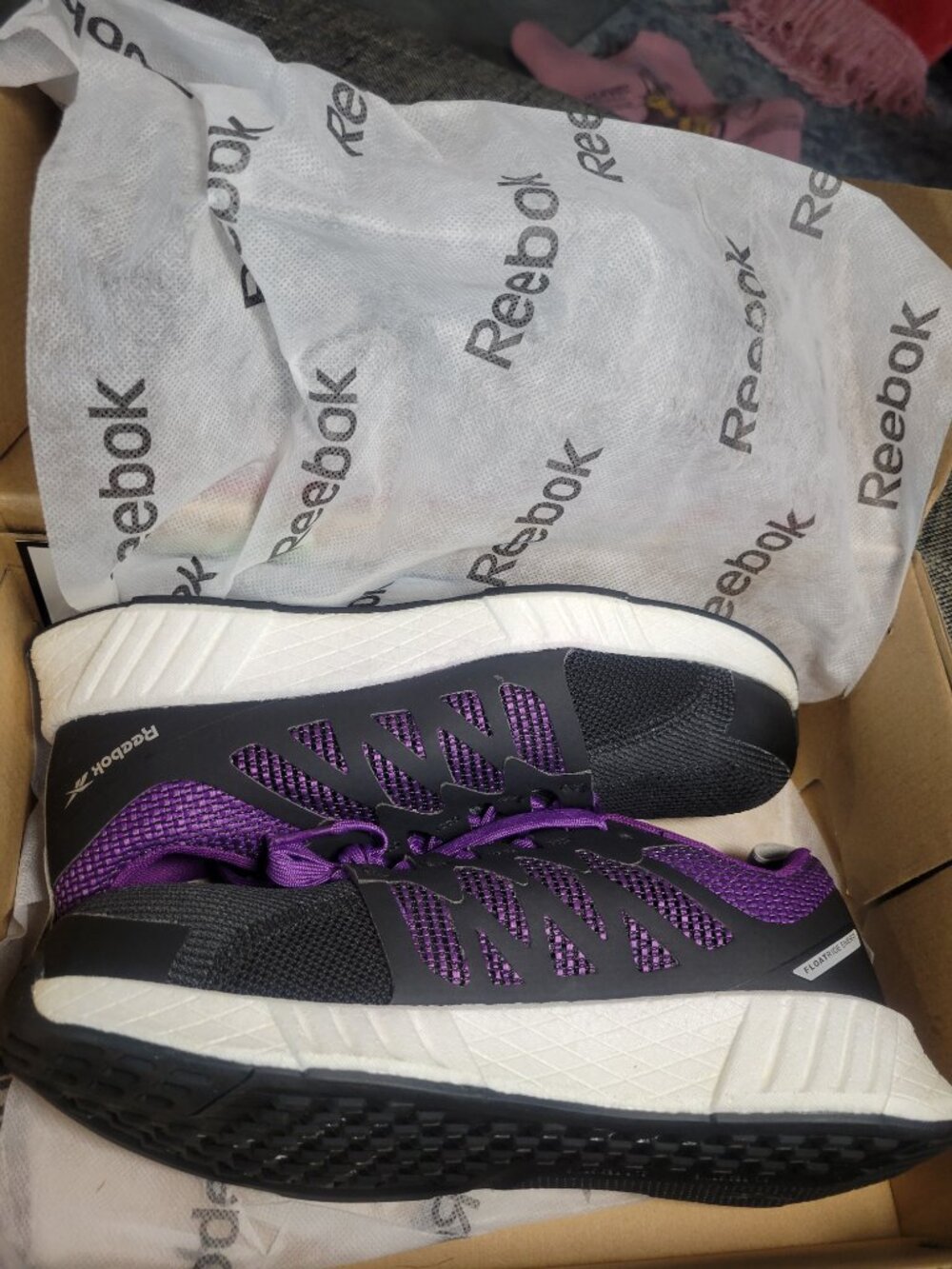 NIB Reebok Work RB315 Fusion Flexweave Composite Toe Shoes Women's 9 Purple - Picture 8 of 8